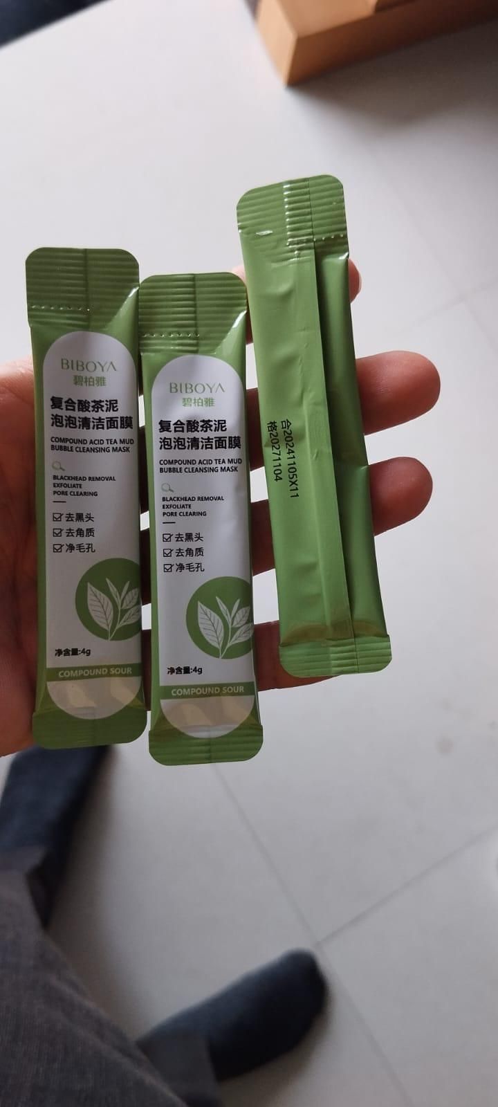 Compound Sour Tea Bubble Mask (Pack of 3)